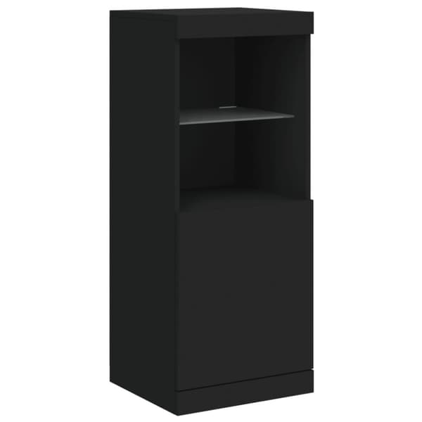 vidaXL Senkki LED-valoilla musta 162x37x100 cm