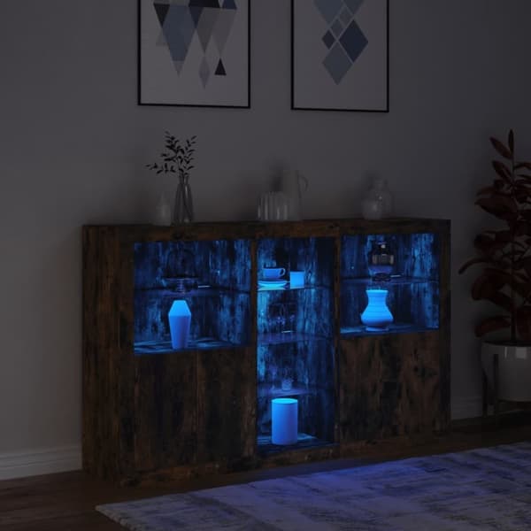 vidaXL Senkki LED-valoilla savutammi 162x37x100 cm