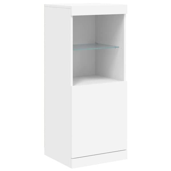 vidaXL Senkki LED-valoilla valkoinen 162x37x100 cm