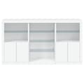 Miniatyrbilde 6 av 11: vidaXL Skjenk med LED-lys hvit 181,5x37x100 cm