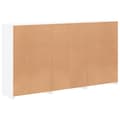 Miniatyrbilde 8 av 11: vidaXL Skjenk med LED-lys hvit 181,5x37x100 cm