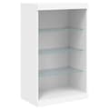 Miniatyrbilde 9 av 11: vidaXL Skjenk med LED-lys hvit 181,5x37x100 cm