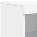 Miniatyrbilde 11 av 11: vidaXL Skjenk med LED-lys hvit 181,5x37x100 cm