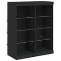 Miniatyrbilde 8 av 11: vidaXL Skjenk med LED-lys svart 202x37x100 cm