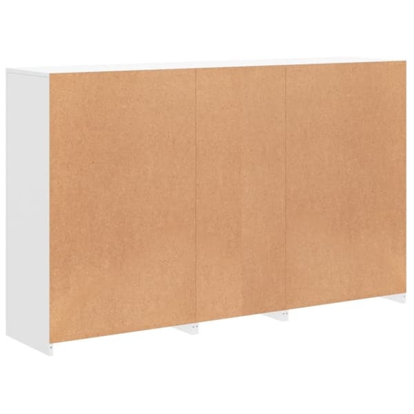 vidaXL Senkki LED-valoilla valkoinen 162x37x100 cm