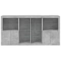 Pikkukuva 5 / 11: vidaXL Senkki LED-valoilla betoninharmaa 202x37x100 cm