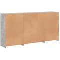 Pikkukuva 7 / 11: vidaXL Senkki LED-valoilla betoninharmaa 202x37x100 cm