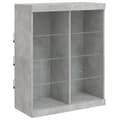 Pikkukuva 8 / 11: vidaXL Senkki LED-valoilla betoninharmaa 202x37x100 cm
