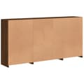 Miniatyrbilde 7 av 11: vidaXL Skjenk med LED-lys brun eik 202x37x100 cm