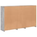 Pikkukuva 8 / 11: vidaXL Senkki LED-valoilla betoninharmaa 162x37x100 cm