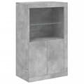 Pikkukuva 10 / 11: vidaXL Senkki LED-valoilla betoninharmaa 162x37x100 cm