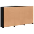 Pikkukuva 8 / 11: vidaXL Senkki LED-valoilla musta 181,5x37x100 cm