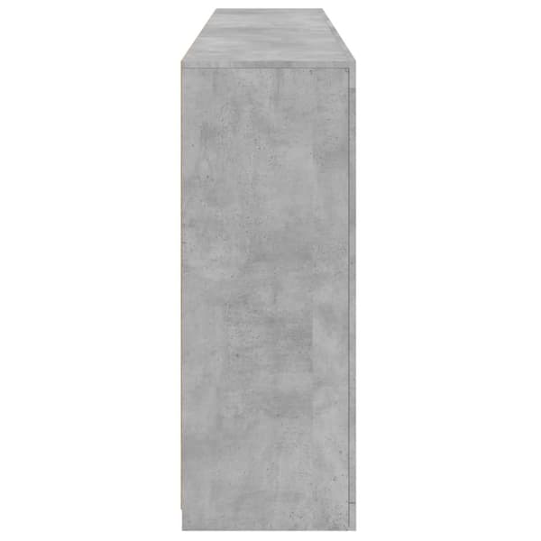 vidaXL Senkki LED-valoilla betoninharmaa 181,5x37x100 cm