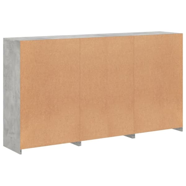 vidaXL Senkki LED-valoilla betoninharmaa 181,5x37x100 cm