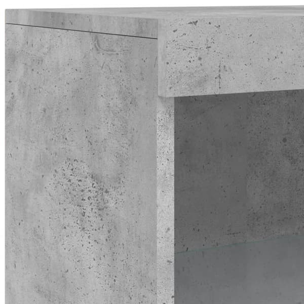 vidaXL Senkki LED-valoilla betoninharmaa 181,5x37x100 cm