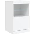 Miniatyrbillede 11 af 11: vidaXL skænk med LED-lys 164x37x67 cm hvid