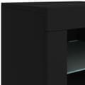 Pikkukuva 11 / 11: vidaXL Senkki LED-valoilla musta 123x37x67 cm