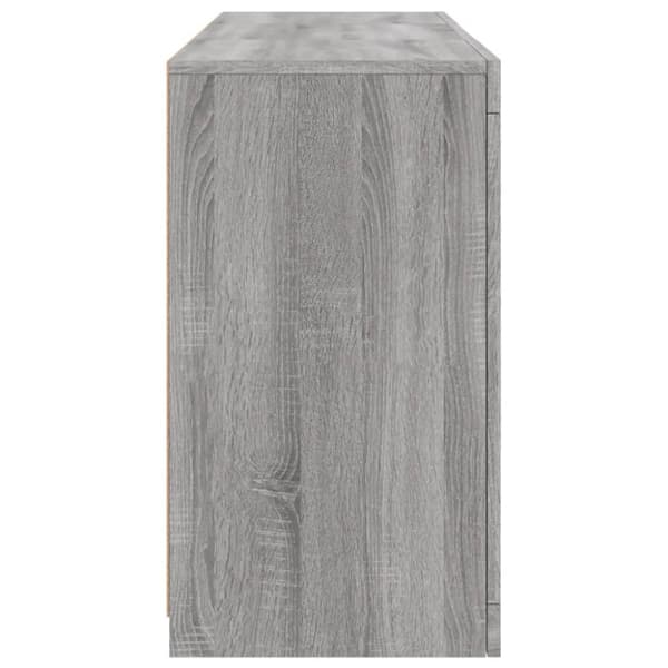 vidaXL Senkki LED-valoilla harmaa Sonoma 123x37x67 cm