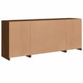 Miniatyrbillede 8 af 11: vidaXL skænk med LED-lys 163x37x67cm brun egetræsfarve