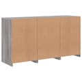Pikkukuva 8 / 11: vidaXL Senkki LED-valoilla harmaa Sonoma 123x37x67 cm