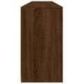 Miniatyrbilde 7 av 11: vidaXL Skjenk med LED-lys brun eik 181,5x37x67 cm