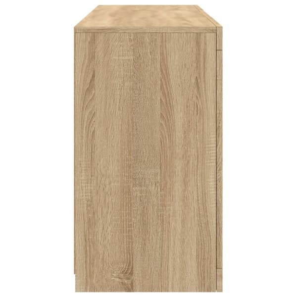 vidaXL Senkki LED-valoilla Sonoma-tammi 123x37x67 cm