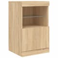 Pikkukuva 10 / 11: vidaXL Senkki LED-valoilla Sonoma-tammi 123x37x67 cm