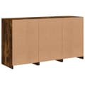 Miniatyrbilde 8 av 11: vidaXL Skjenk med LED-lys røkt eik 123x37x67 cm