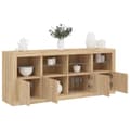Pikkukuva 1 / 11: vidaXL Senkki LED-valoilla Sonoma-tammi 163x37x67 cm