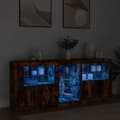Pikkukuva 3 / 11: vidaXL Senkki LED-valoilla savutammi 162x37x67 cm