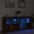 Pikkukuva 4 / 11: vidaXL Senkki LED-valoilla savutammi 164x37x67 cm
