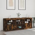 Pikkukuva 4 / 11: vidaXL Senkki LED-valoilla savutammi 181,5x37x67 cm