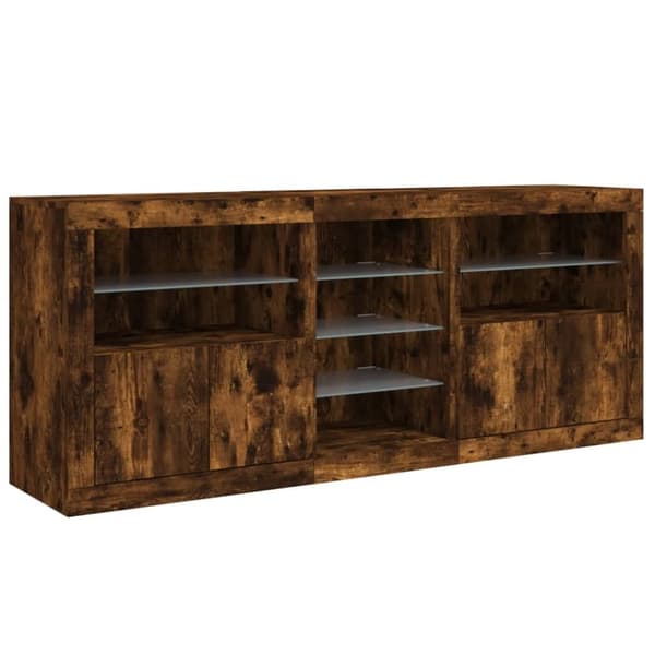 vidaXL Senkki LED-valoilla savutammi 181,5x37x67 cm
