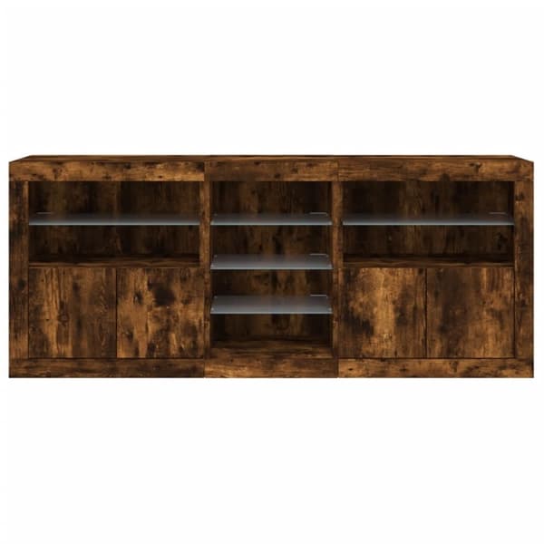 vidaXL Senkki LED-valoilla savutammi 181,5x37x67 cm