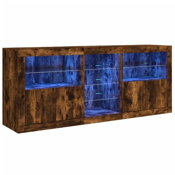 vidaXL Senkki LED-valoilla savutammi 181,5x37x67 cm