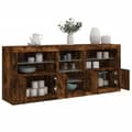 Pikkukuva 1 / 11: vidaXL Senkki LED-valoilla savutammi 181,5x37x67 cm