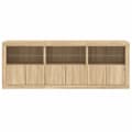 Pikkukuva 6 / 11: vidaXL Senkki LED-valoilla Sonoma-tammi 181,5x37x67 cm