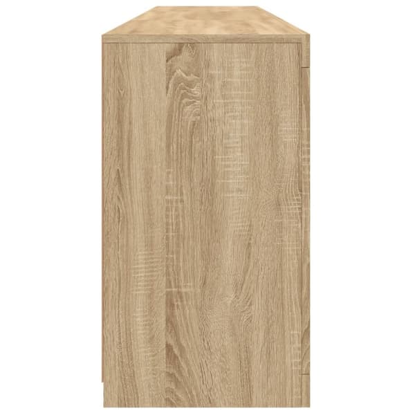 vidaXL Senkki LED-valoilla Sonoma-tammi 181,5x37x67 cm