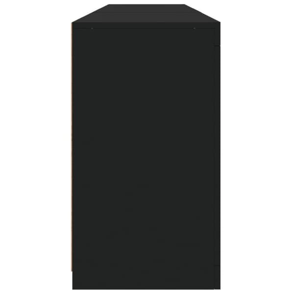 vidaXL Senkki LED-valoilla musta 162x37x67 cm