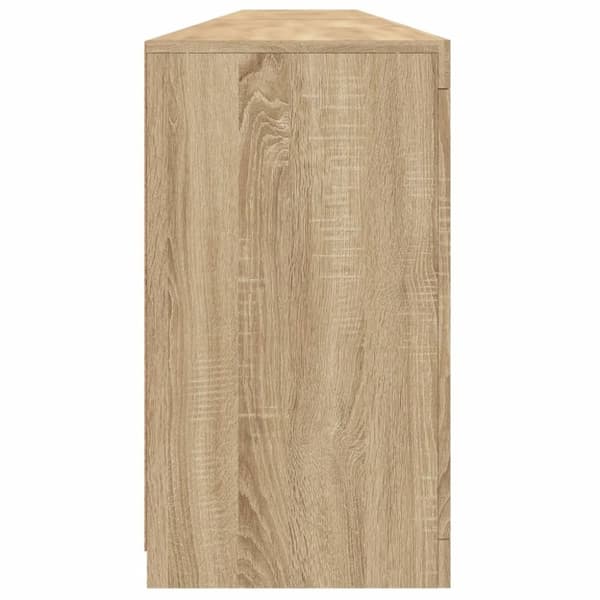 vidaXL skænk med LED-lys 283x37x67 cm sonoma-eg