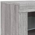 Miniatyrbillede 11 af 11: vidaXL skænk med LED-lys 283x37x67 cm grå sonoma-eg