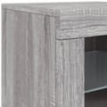 Pikkukuva 11 / 11: vidaXL Senkki LED-valoilla harmaa Sonoma 202x37x67 cm