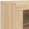 Miniatyrbilde 11 av 11: vidaXL Skjenk med LED-lys sonoma eik 283x37x67 cm