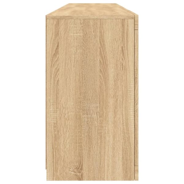 vidaXL skænk med LED-lys 164x37x67 cm sonoma-eg
