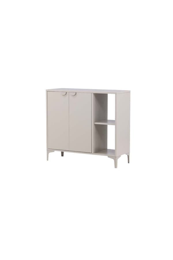 Piring skænk 2 låger 1 hylde beige.