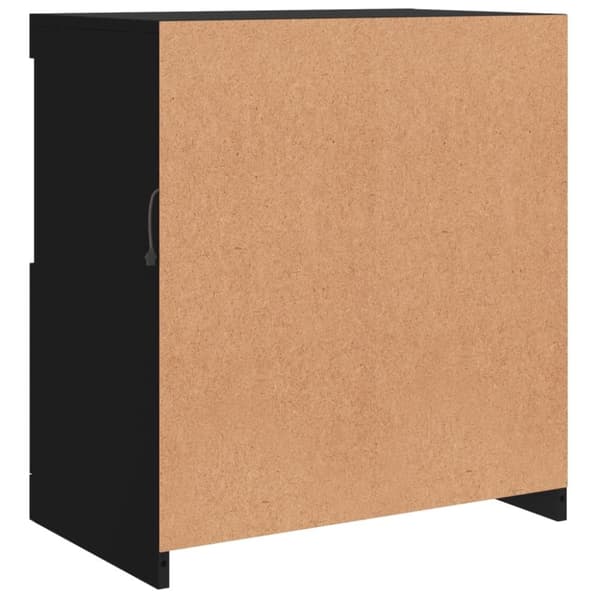 vidaXL skænk med LED-lys 60,5x37x67 cm sort