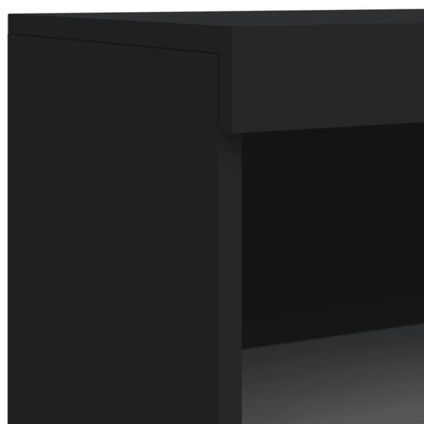 vidaXL Senkki LED-valoilla musta 60,5x37x100 cm