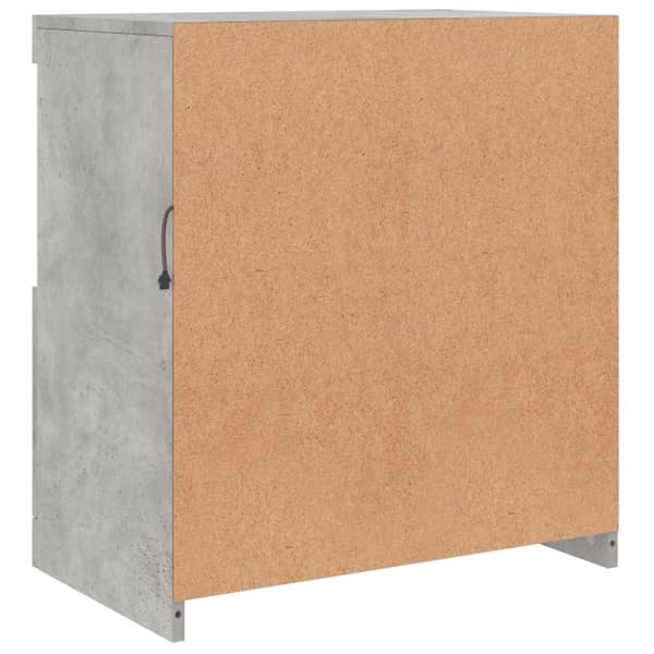 vidaXL skænk med LED-lys 60,5x37x67 cm betongrå