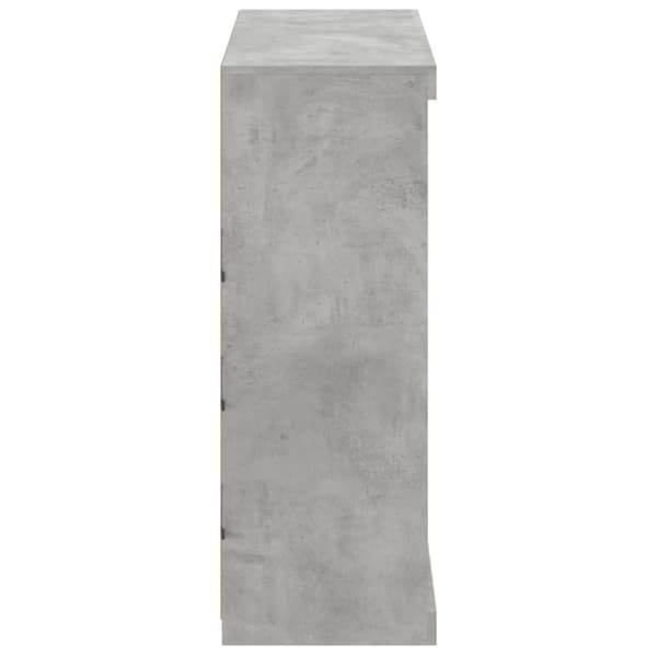 vidaXL Senkki LED-valoilla betoninharmaa 81x37x100 cm