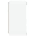 Miniatyrbilde 7 av 11: vidaXL Skjenk med LED-lys hvit 41x37x67 cm
